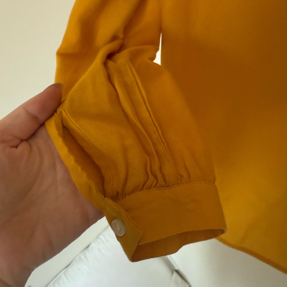 LOFT Mustard Yellow Blouse - Picture 6 of 6